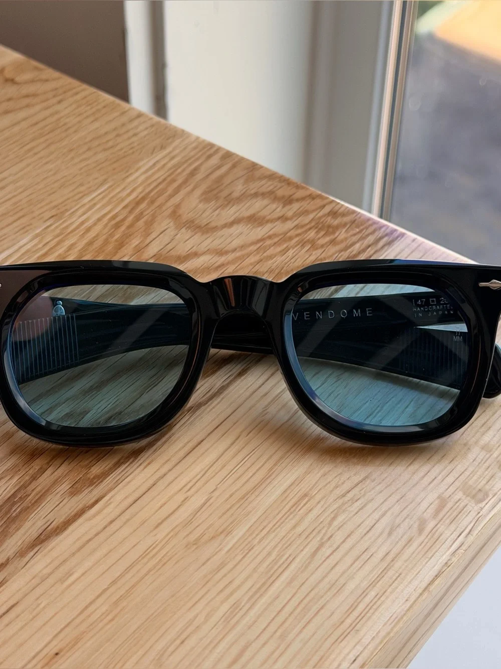 Vendome by Jacques Marie Mage – Black / Blue UV400 Lenses